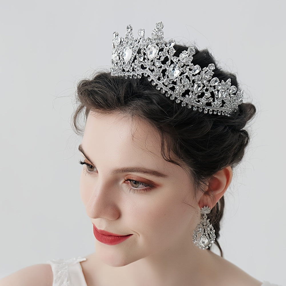 Rhinestone Baroque Crown Hairband Headband Party Favor Decorations