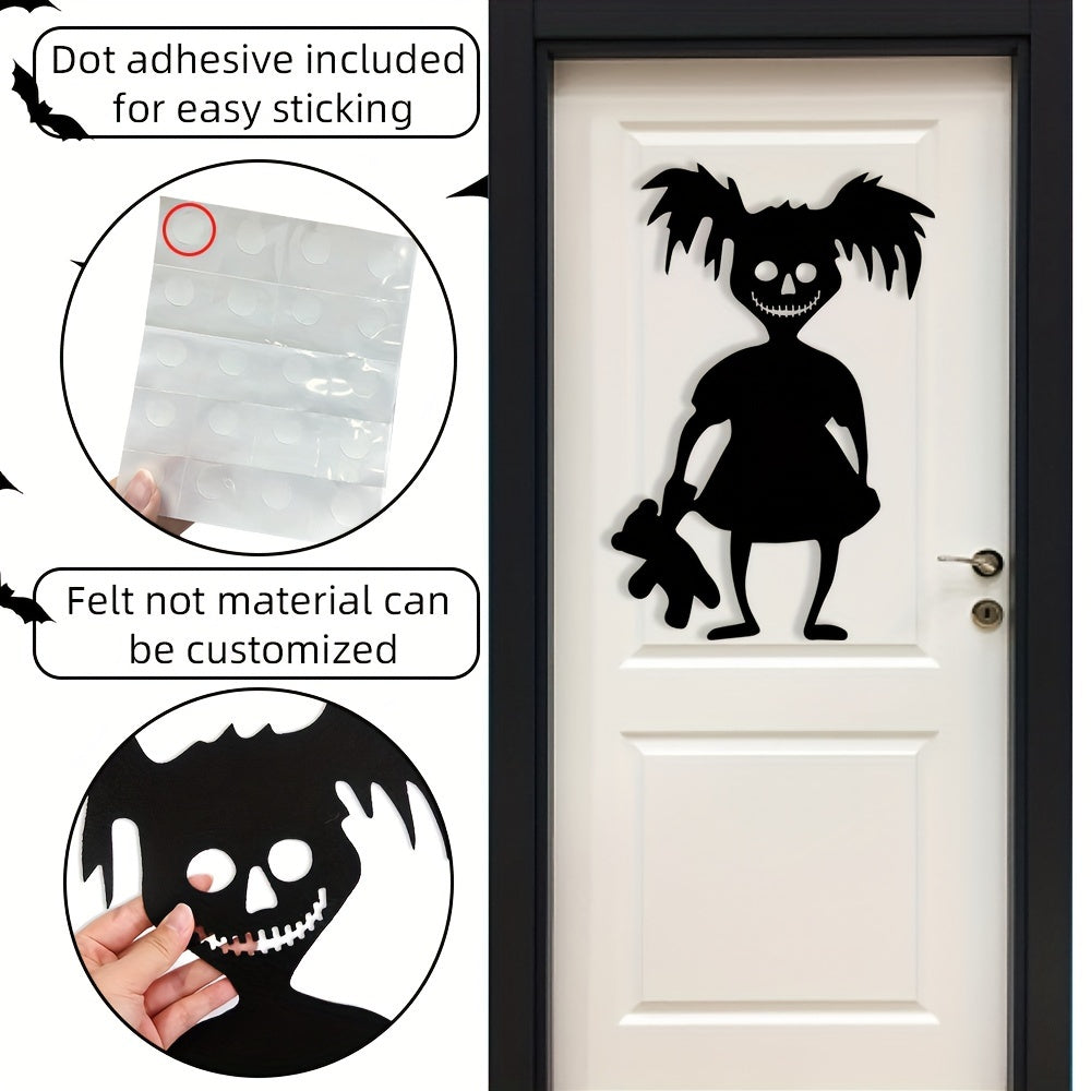 Halloween Decorations Skull Hand Pumpkin Door Stickers Ghost Party Decorations