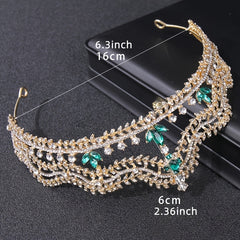 Vintage Crystal Rhinestone Princess Prom Tiara Crown Diadem for Wedding Bride