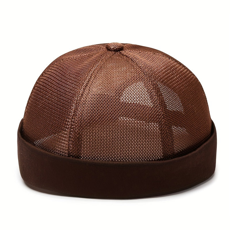 Breathable Mesh Brimless Hat for Men and Women