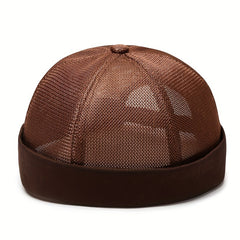 Breathable Mesh Brimless Hat for Men and Women