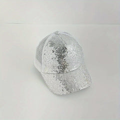 Kids Summer Reflective Sequin Cap Sun Hat