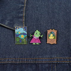 Funny Painting Duck Brooch Pins Cartoon Brooch Metal Badges Backpack Clothing Ac