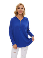 Solid Long Sleeve Hoodie Casual Every Sweatshirt For Spring & Fall