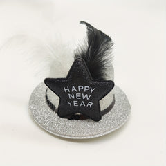 DIY Pentagram Feather Beanie Hat Hairpin Headdress