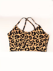 Leopard Print Yoga Pants & Bra Set