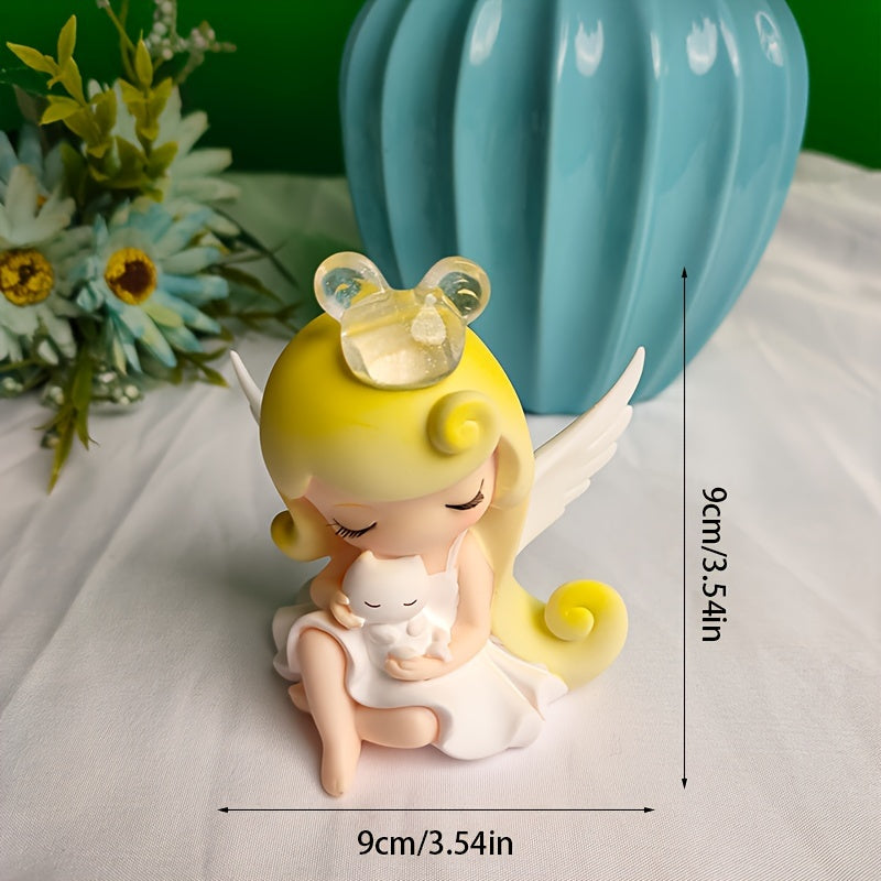 Sweet Dream Angel Figurine Decoration for Desktop