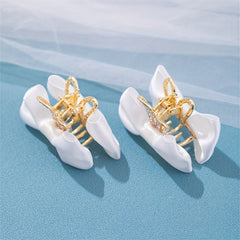 Kids Butterfly Bow Rabbit Ear Crown Hair Clip Rhinestone Princess Hairpin