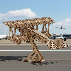 3D Plane Puzzle Wooden Toy Educational DIY Decoration Gift