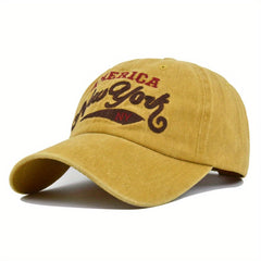 Retro Baseball Cap Soft Top Peaked Cap