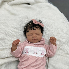 17in Soft Vinyl Baby Reborn Doll Cloth Body Girl Realistic Newborn Bebe Art Toy