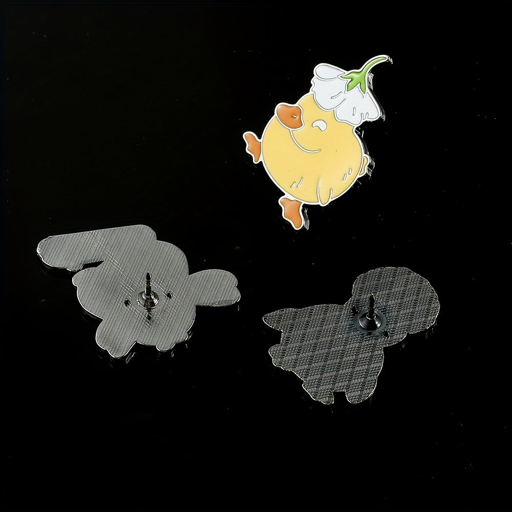 Cute Duckling Enamel Brooch for Backpacks & Clothing