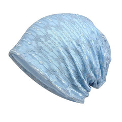 Lace Baggy Slouchy Beanie Chemo Cap Women Lightweight Skullies Cap