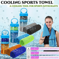 2pcs Superfiber Cooling Towels for Yoga Running Fitness Golf Camping
