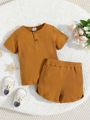 Boys Casual Outfit T shirt & Shorts Summer Kids Clothes