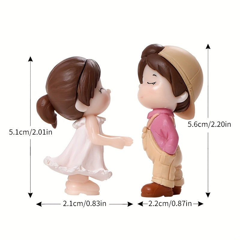 Dancing Couple Ornaments Fairy Garden Bonsai Decorations Set