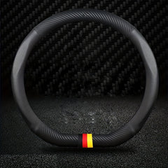 Matte Carbon Fiber Grain Steering Wheel Cover