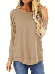 Women's Casual Long Sleeve Crew Neck Sweatshirt