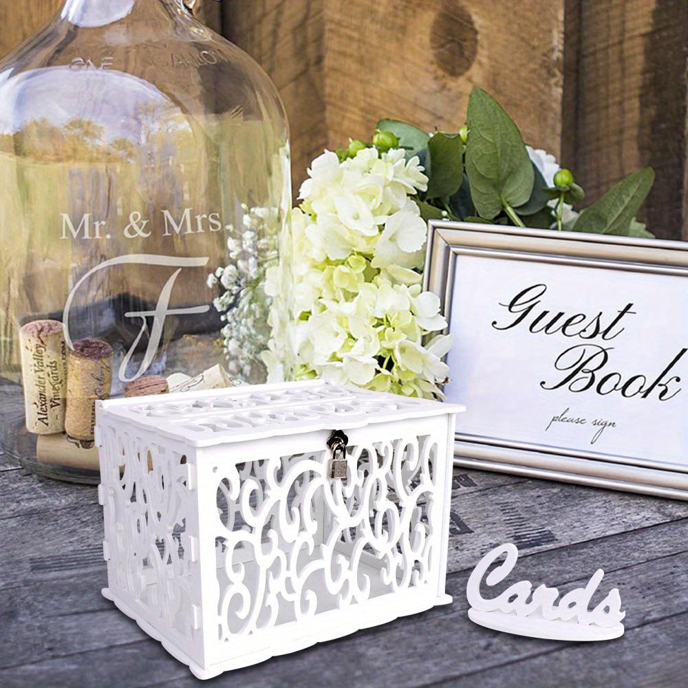 DIY Wedding Card Box with Lock for Special Occasions
