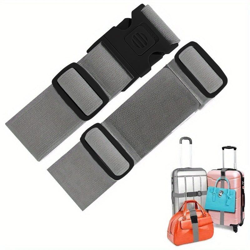2 Pack Anti Pinch Buckle Luggage Straps Travel Accessories