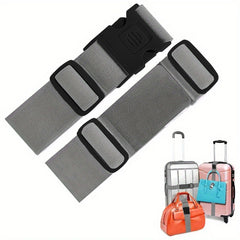 2 Pack Anti Pinch Buckle Luggage Straps Travel Accessories