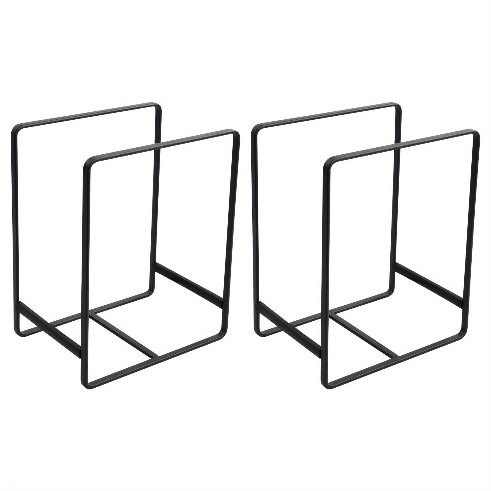 2pc Metal Cupboard Dish Rack Lid Holder