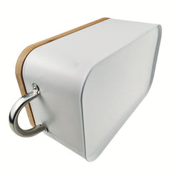 Metal Bread Box Kitchen Storage with Lid, Hand Wash Bread Storage Bin