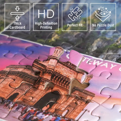 1000pcs Halloween Paper Puzzle Set Frameless for DIY Decor and Fun