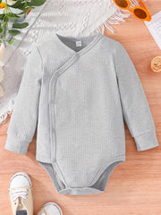 2pcs Newborn Baby Bodysuits Spring Autumn Long Sleeve Jumpsuits Set