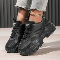 Women's Casual Sports Front Strap Dad Shoes Lightweight High Sports Shoe