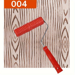 Rubber Wood Grain Pattern Paint Roller DIY Texture Pigment Printing Wall Roller