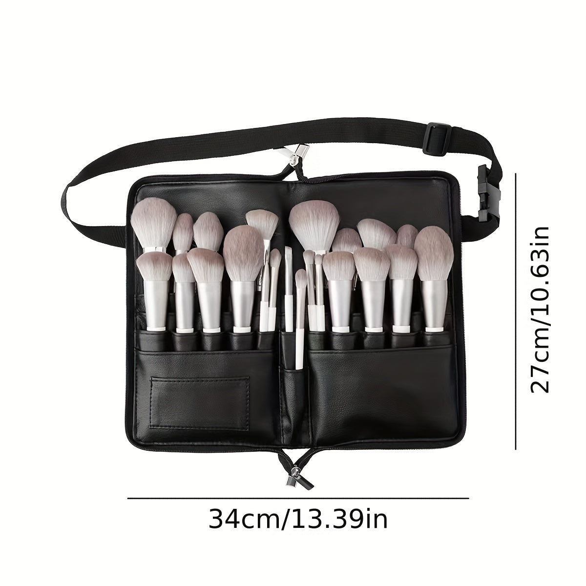 Artist Makeup Brush Waist Bag Large Capacity Portable Pockets Bag
