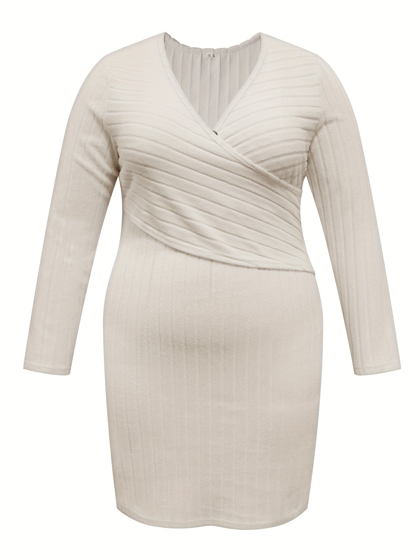 Ribbed Long Sleeve Sweater Dress