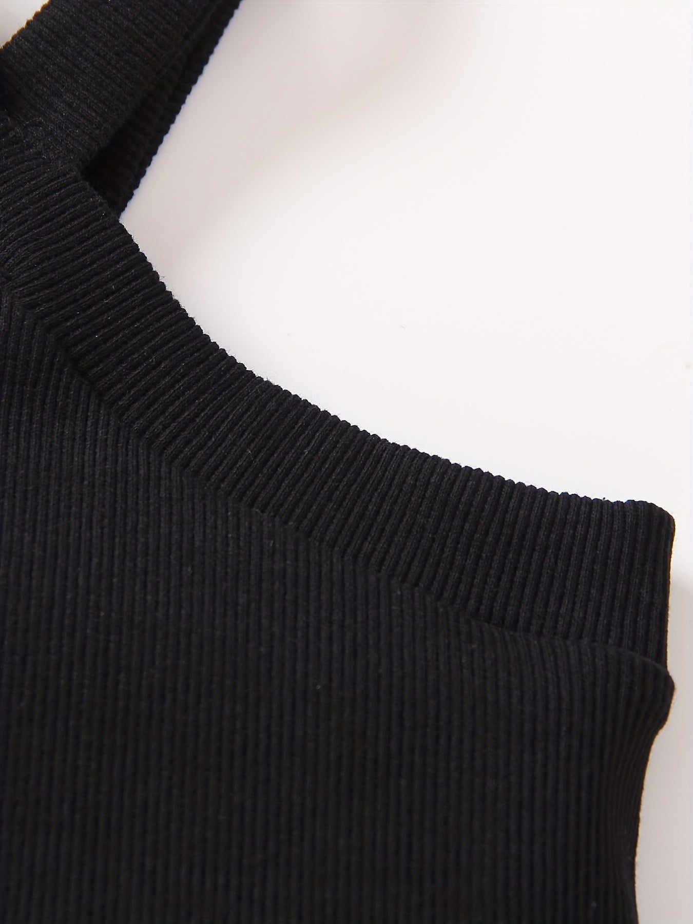 Baby Girls Ribbed Knit Halter Top Crop Vest for 0-3 Years