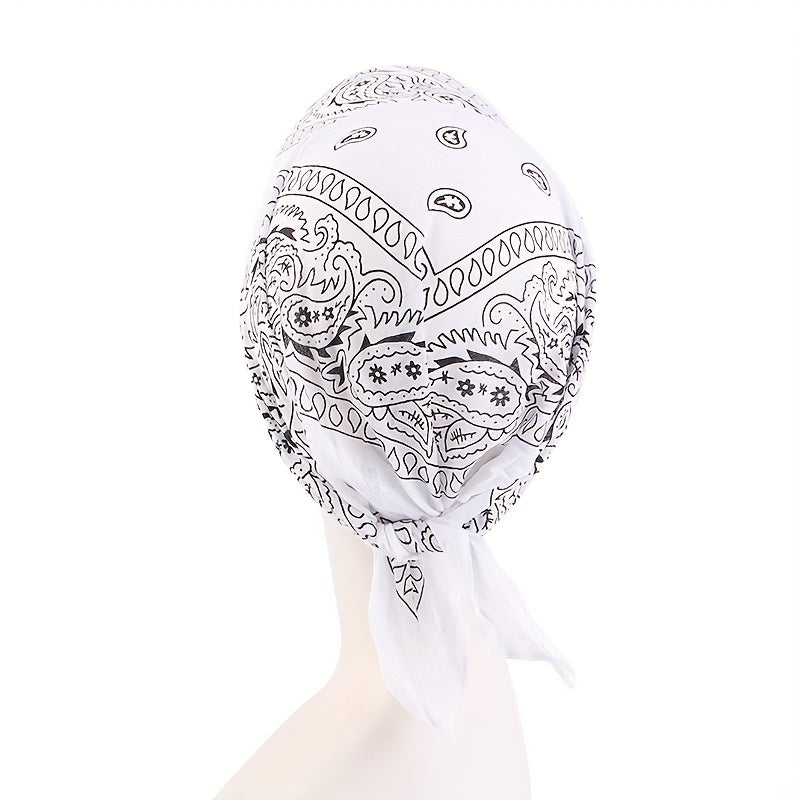 Paisley Print Head Scarf Hat Outdoor Bandana Cap Cycling Sun Hat