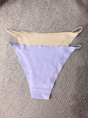 6 Pcs Seamless String Bikini Panties Low Waist Thin Band Women's Lingerie