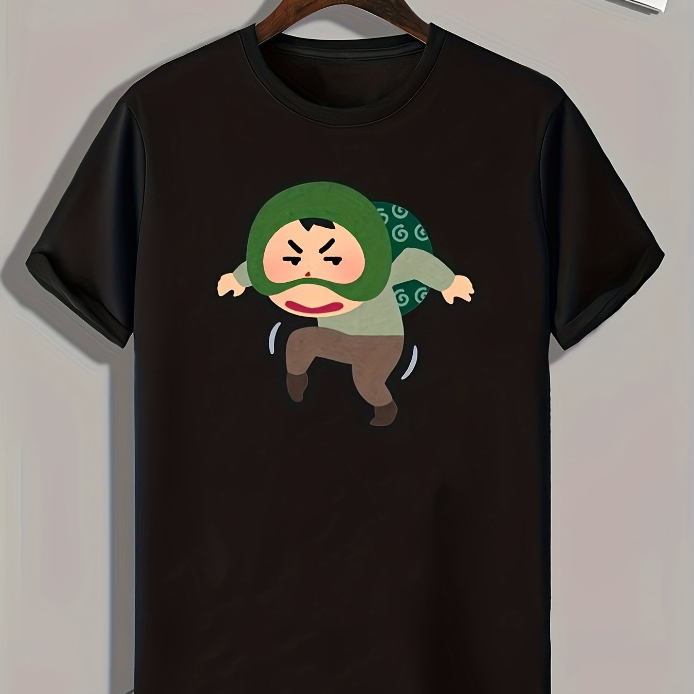 Cartoon Thief Men's Graphic T shirt Casual Comfy Tees For Summer