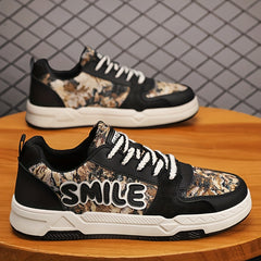 Men's Lace-up 'Smile' Skate Shoes Breathable