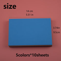 50 Sheets 14 0 9 Card Paper Sticky Note Paper Index Card DIY Greeting Card