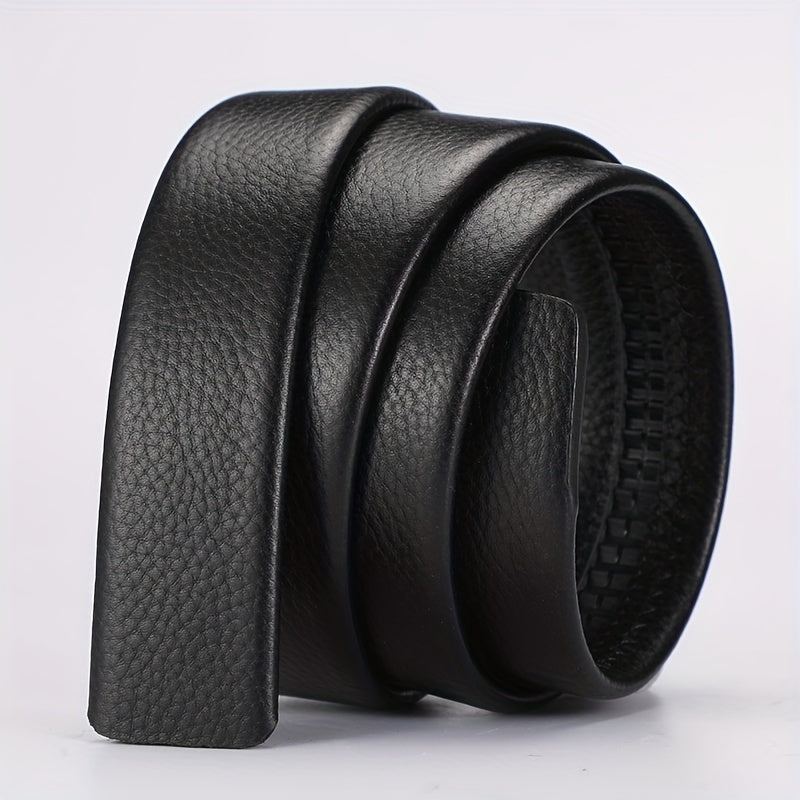 Men's Leather Belt Waist Stap Without Buckle Durable Business Belt