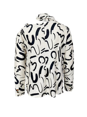 Graphic Print Chain Off Shoulder Sweatshirt
