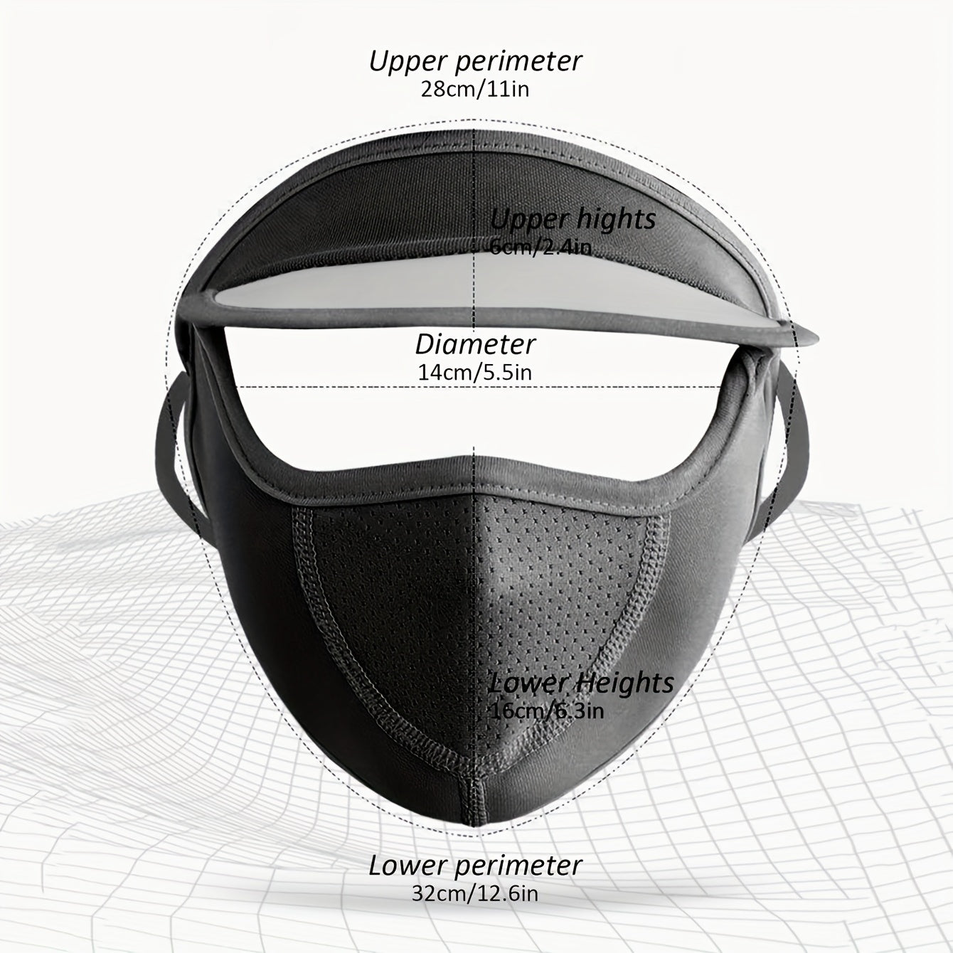 Sunscreen Mask With Brim UV Protection Outdoor Cycling Mask