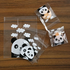 100pcs Panda Pattern Self Adhesive Baking Bag