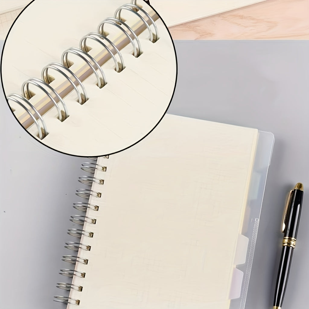 120 Pg A5 Square Grid Horizontal Line Notebook Side Flip PP Spiral