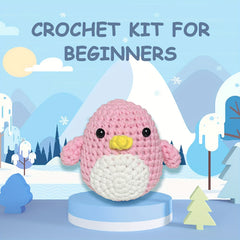 Crochet Kit for Beginner Easy Peasy Yarn Pack