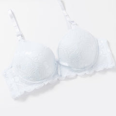 Sweet Lace Push-Up Bra with Bowknot - Underwire Bralette
