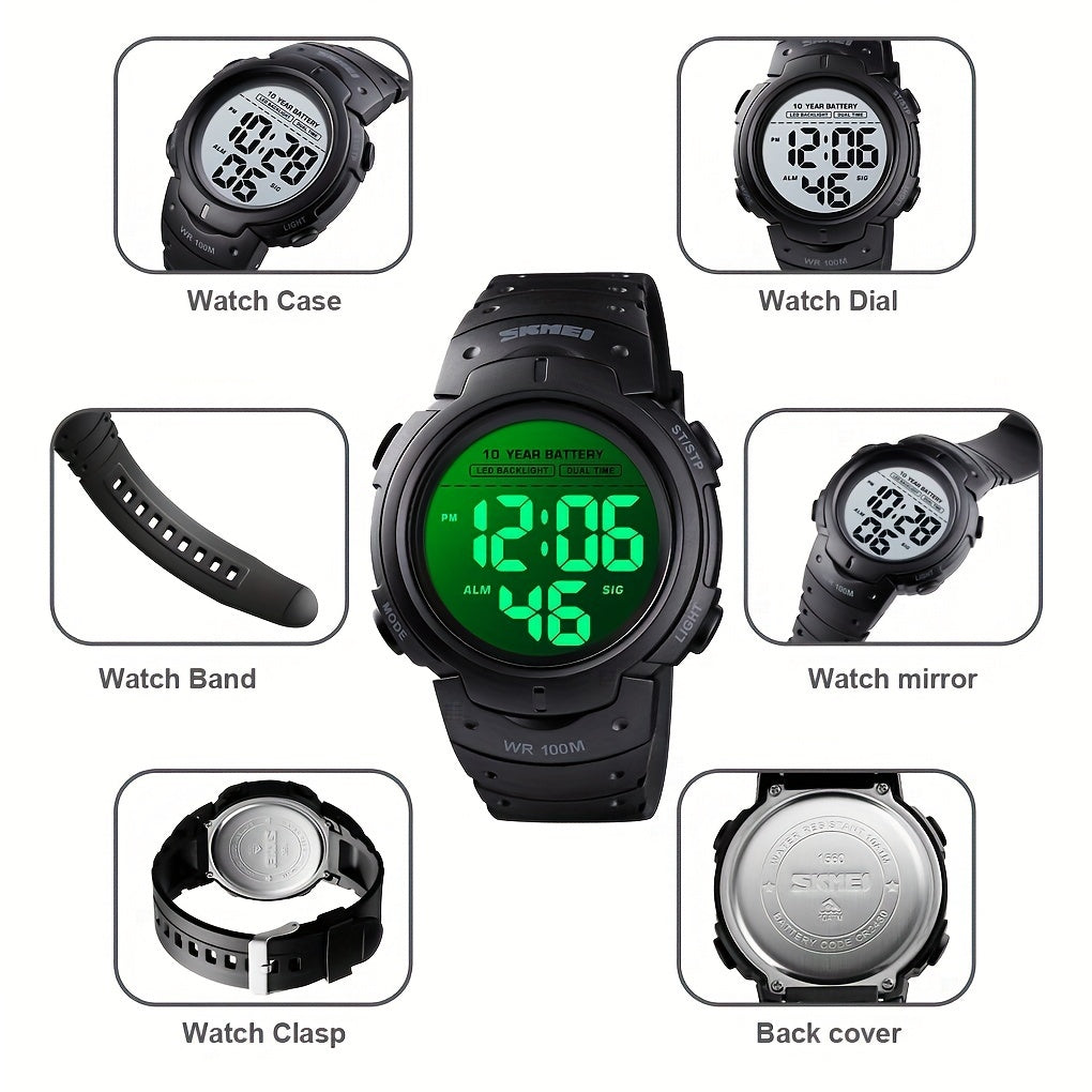 LED Sports Watch Waterproof Silicone Band