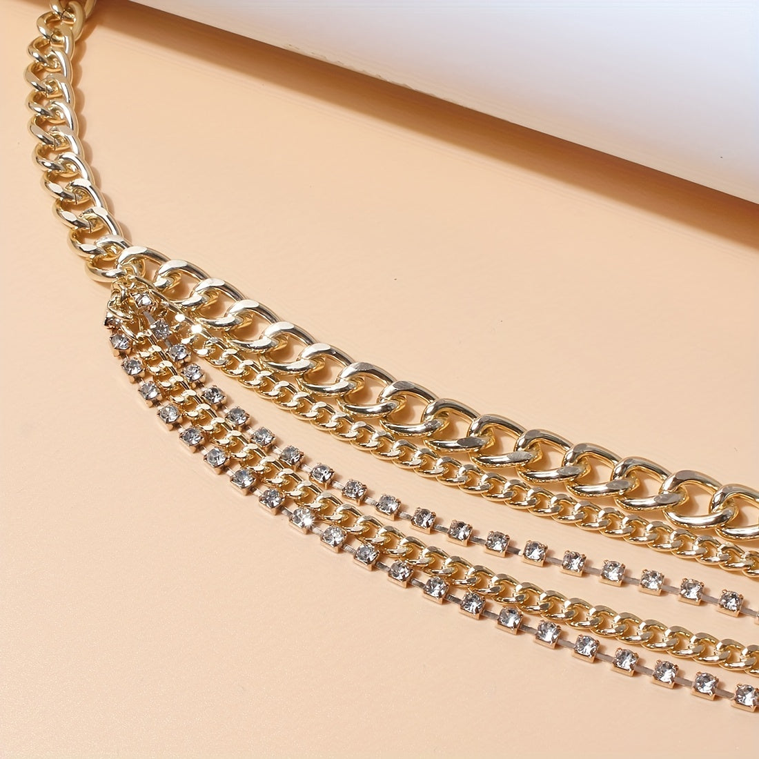 Punk Layer Waist Chain Golden Hip Hop Waistband Chain Belt Vintage Jewelry