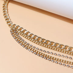 Punk Layer Waist Chain Golden Hip Hop Waistband Chain Belt Vintage Jewelry