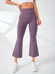 Wide Leg Flared Pants Casual Bell bottom Elastic Yoga Pants
